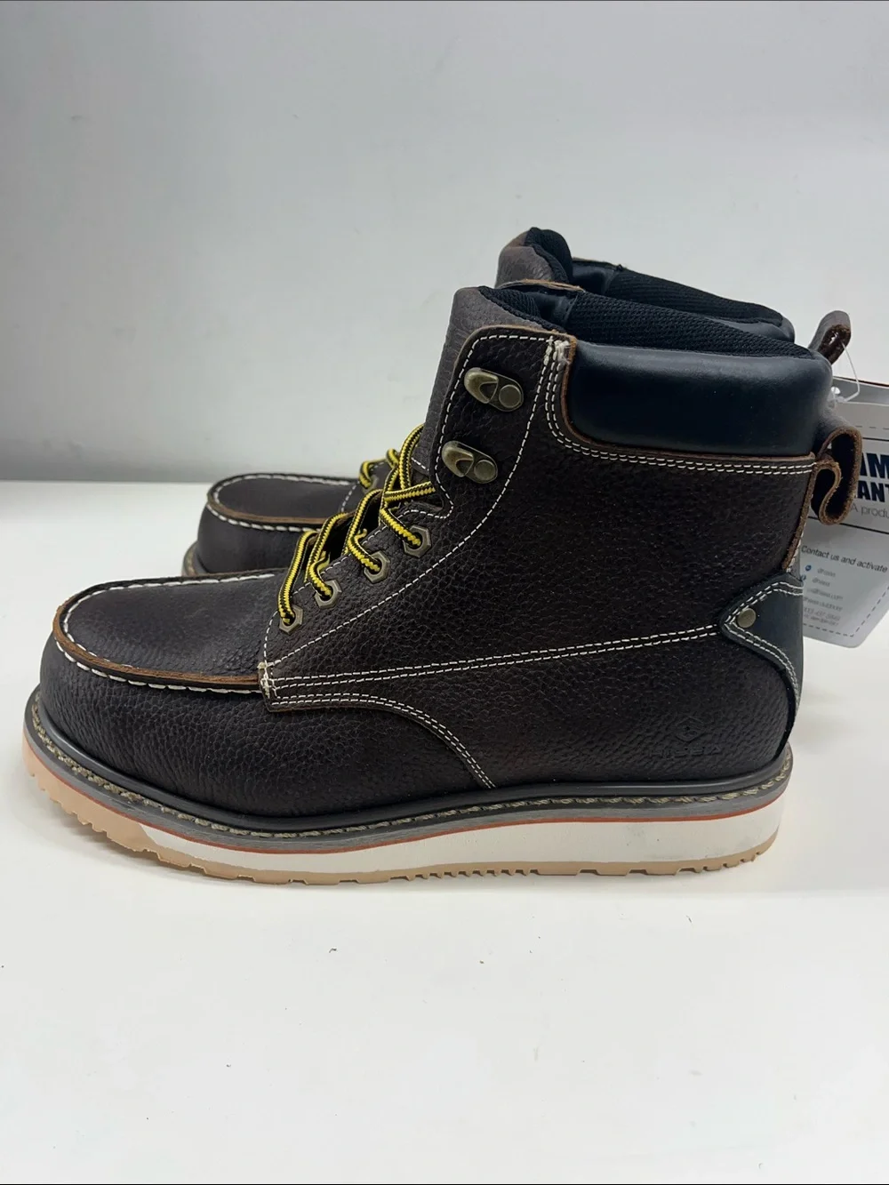 NEW HISEA Men's Steel Toe Work Boots Size 10.5